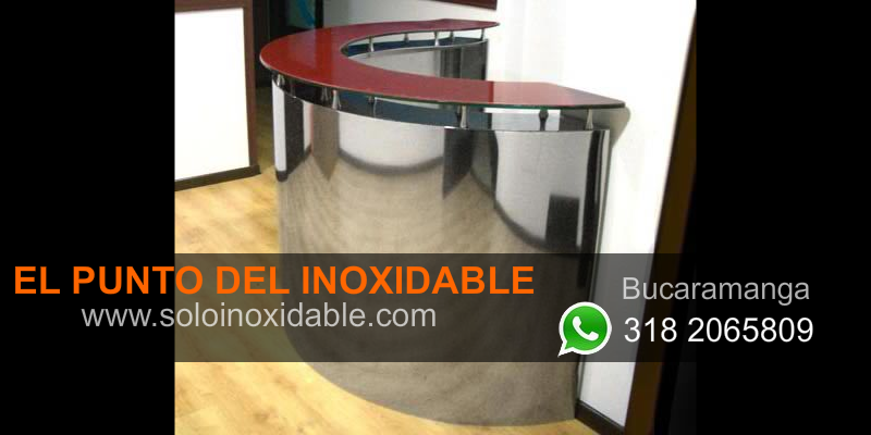 imagen de muebles en acero inoxidable bogota