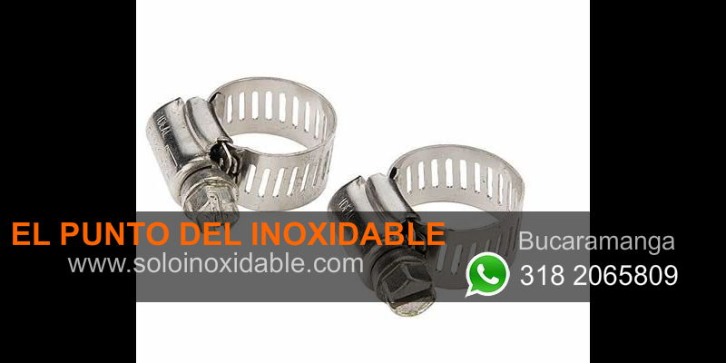 imagen de abrazaderas de acero inoxidable yopal