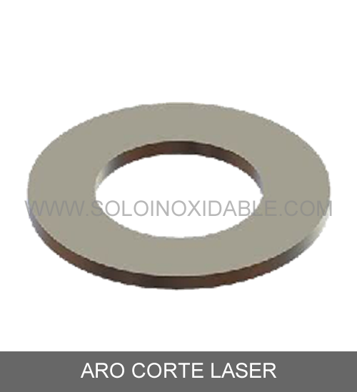 aro corte laser de acero inoxidable