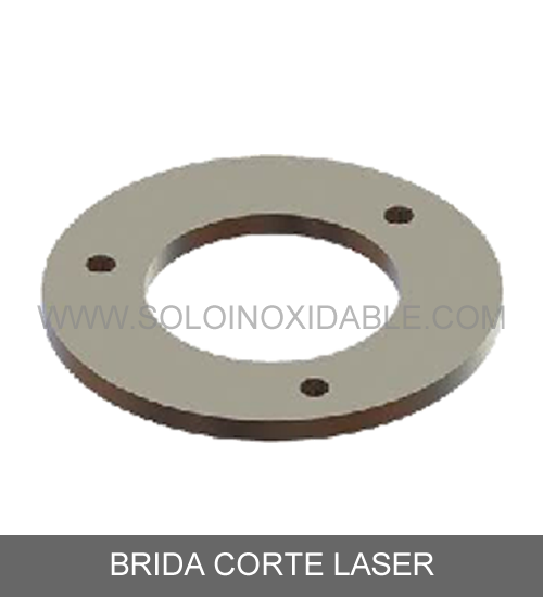 brida corte laser de acero inoxidable