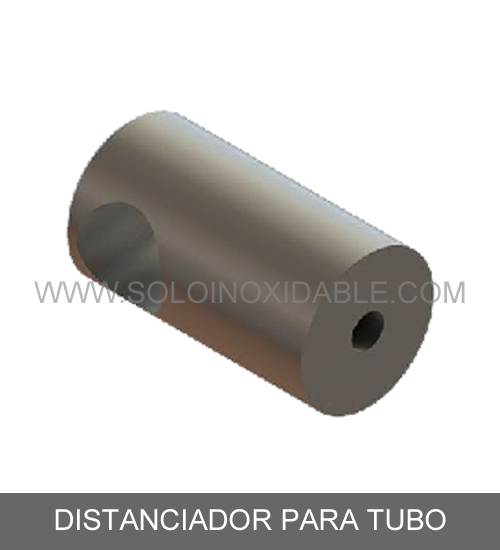 distanciador para tubo de acero inoxidable