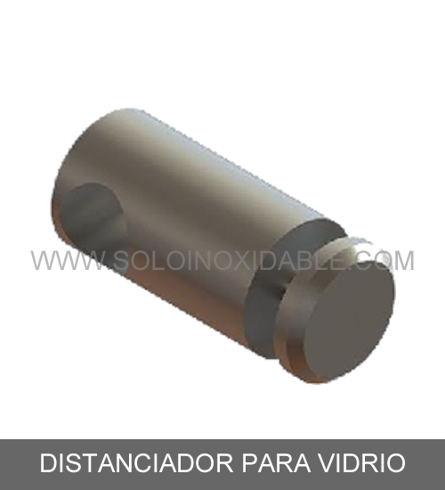 distanciador para vidrio de acero inoxidable