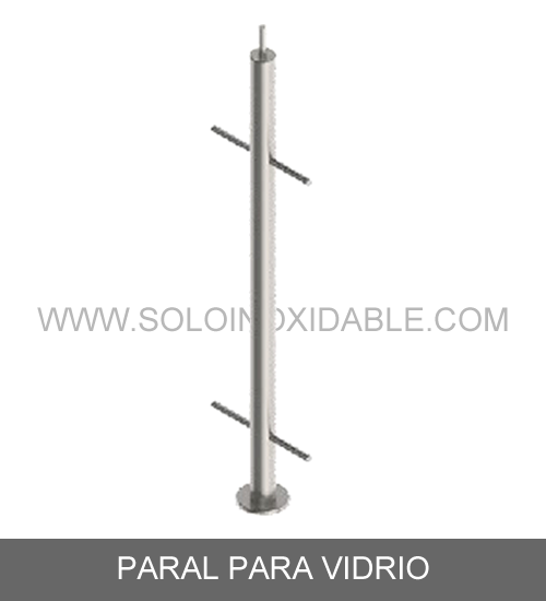 paral para vidrio de acero inoxidable