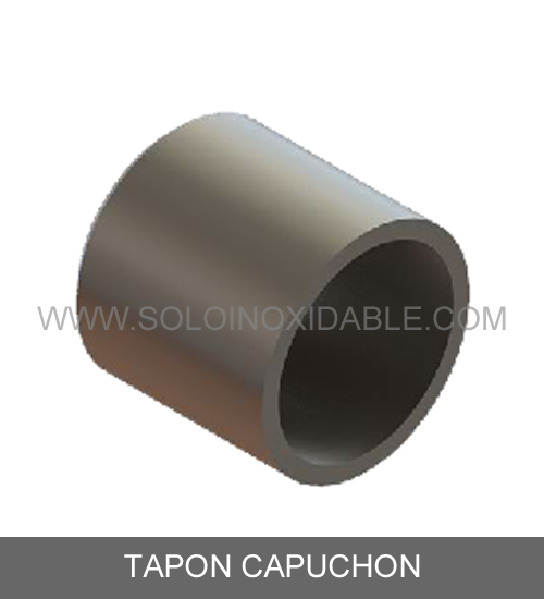 tapon capuchon de acero inoxidable