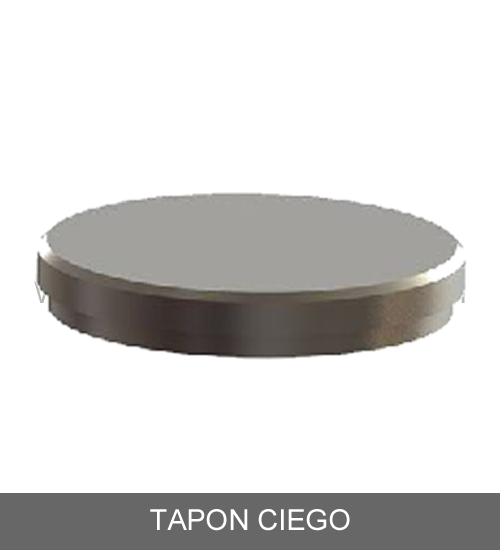 tapon ciego de acero inoxidable