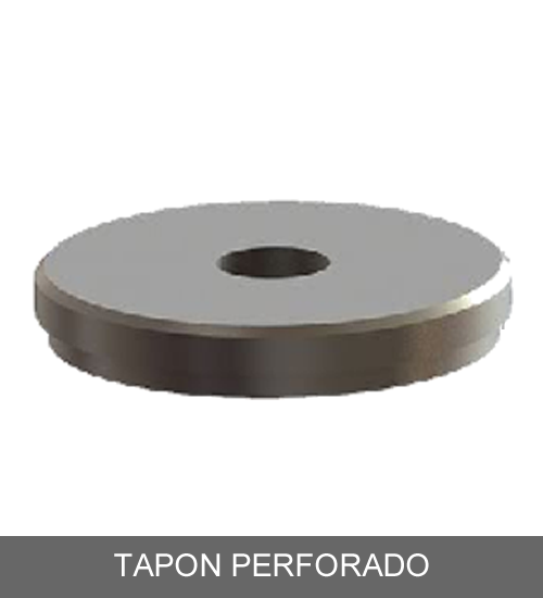 tapon perforado de acero inoxidable