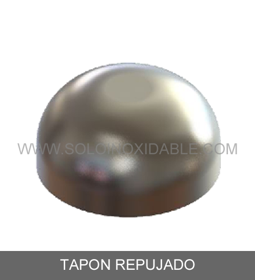 tapon repujado de acero inoxidable