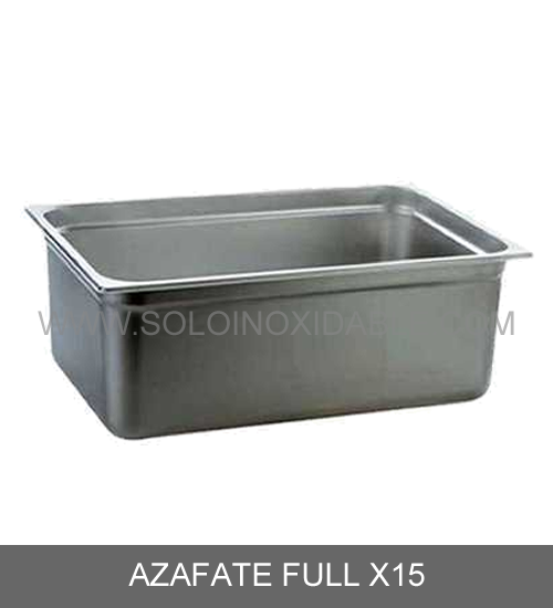 azafate full x15 de acero inoxidable