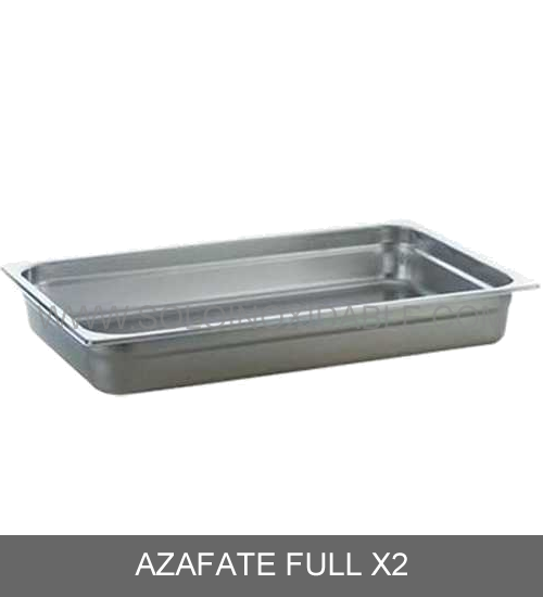 azafate full x2 de acero inoxidable