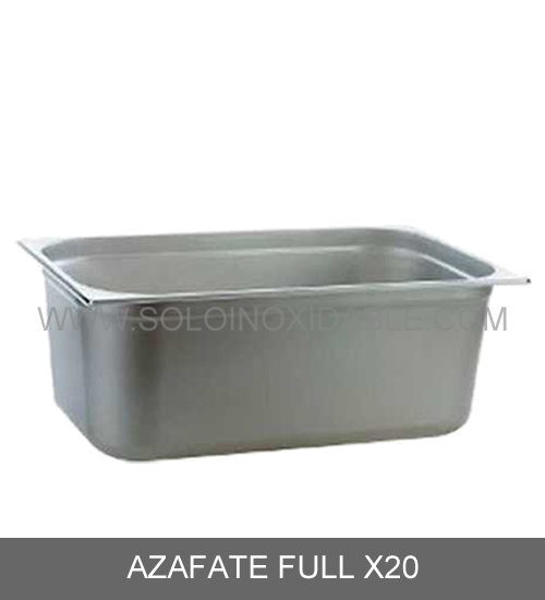 azafate full x20 de acero inoxidable