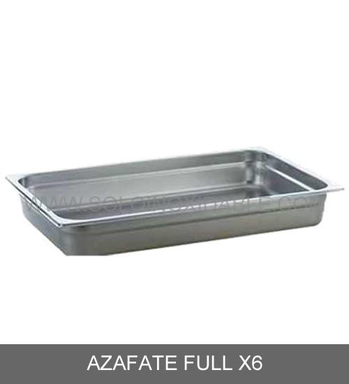 azafate full x6 de acero inoxidable
