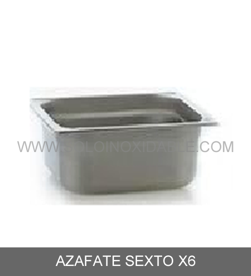 azafate sexto x6 de acero inoxidable