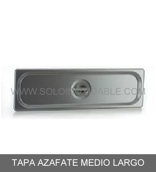 tapa para azafate medio largo de acero inoxidable