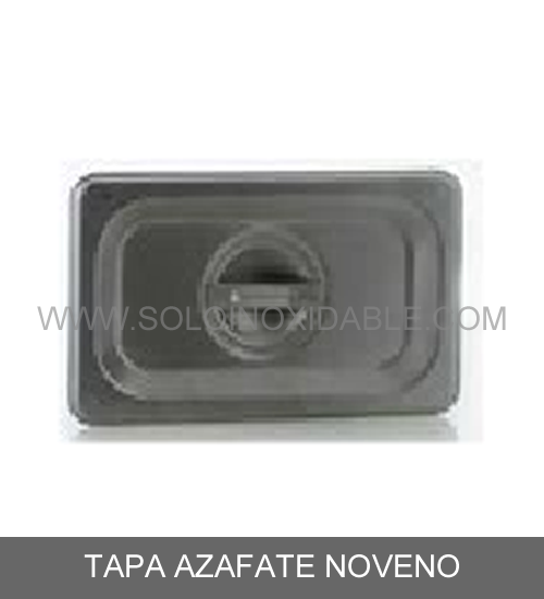 tapa para azafate noveno de acero inoxidable
