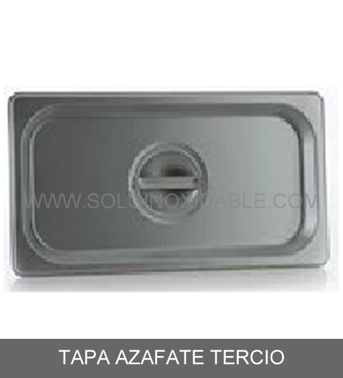 tapa para azafate tercio de acero inoxidable