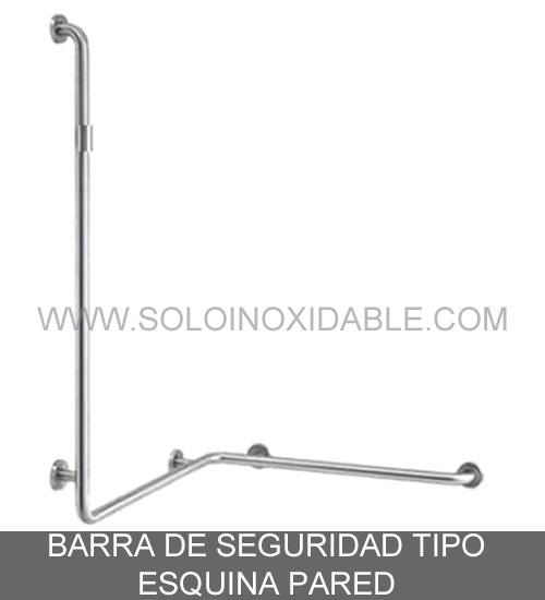 barra para discapacitados tipo esquina pared