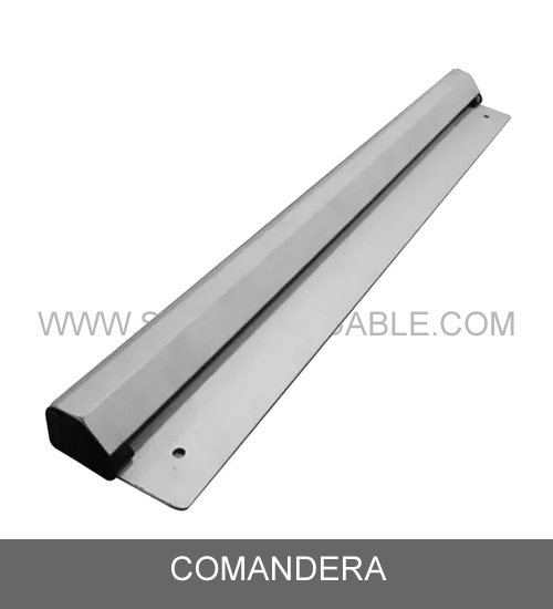 comandera de acero inoxidable