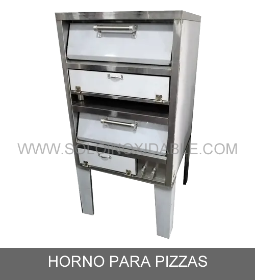 horno para pizzas de acero inoxidable