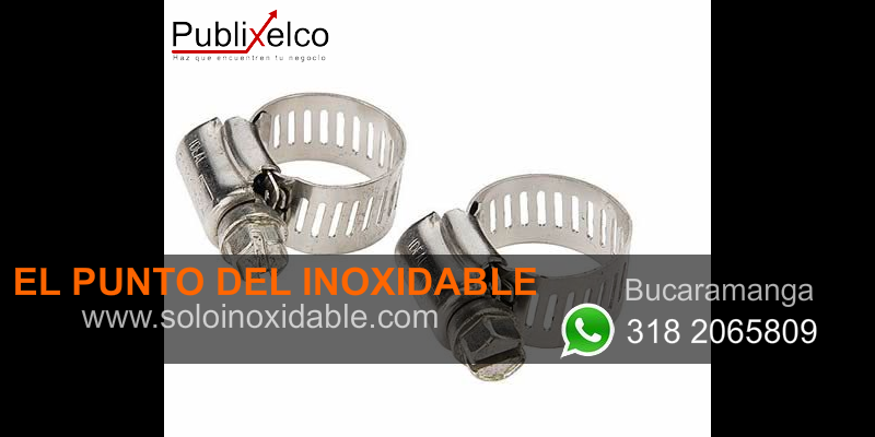 imagen de abrazaderas de acero inoxidable