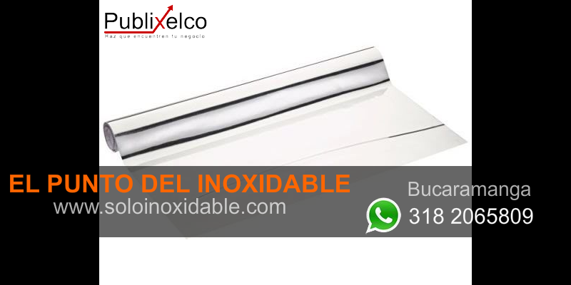 imagen de acero inoxidable acabado espejo