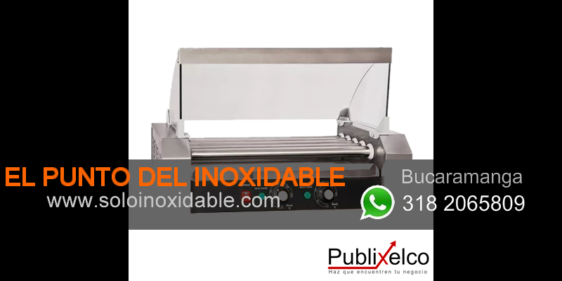 imagen de asador de salchichas de acero inoxidable