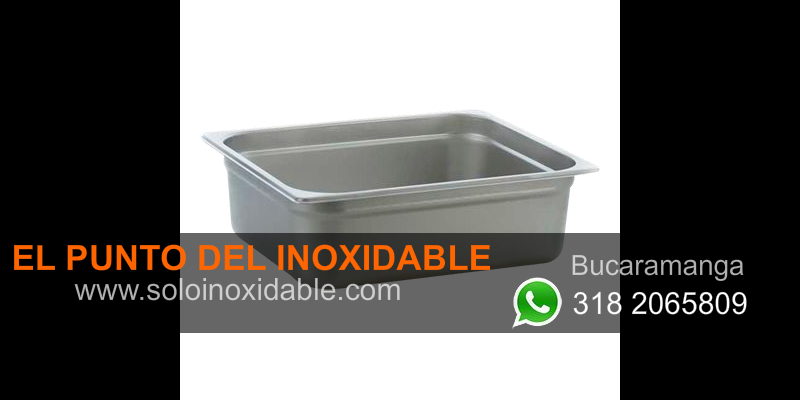 Azafate inoxidable medio x 10