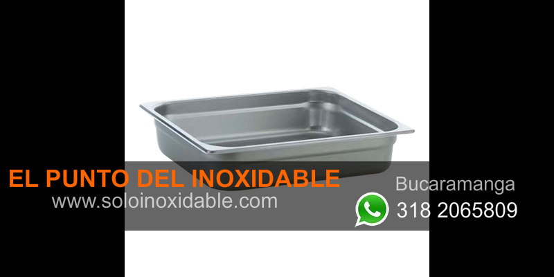 Azafate inoxidable medio x 6