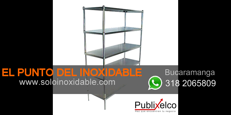 imagen de estante de acero inoxidable