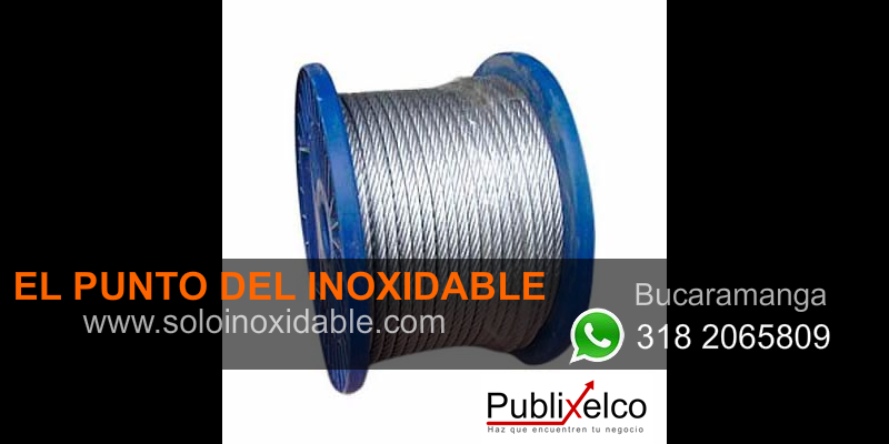 imagen de guaya de acero inoxidable