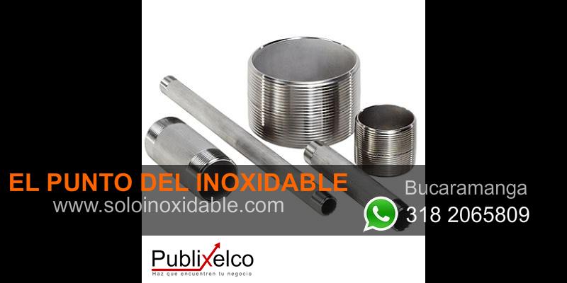 imagen de niples de acero inoxidable