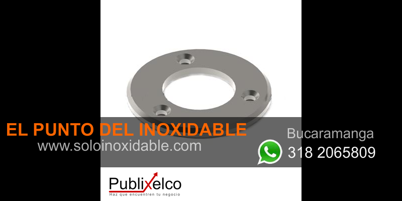 imagen de bases para parales inoxidable