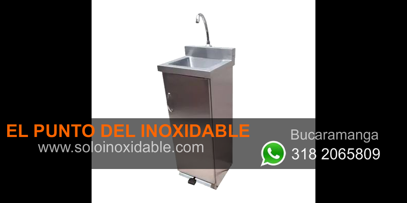 imagen de lavamanos portatil de acero inoxidable bucaramanga