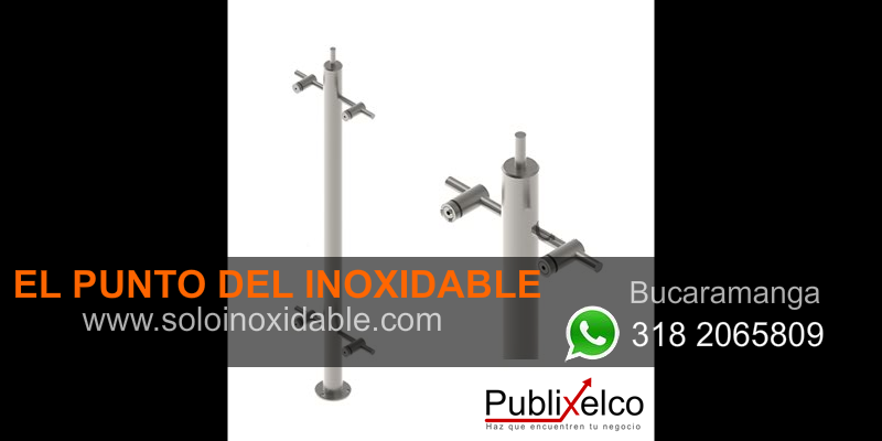 imagen de paral para pasamanos de vidrio