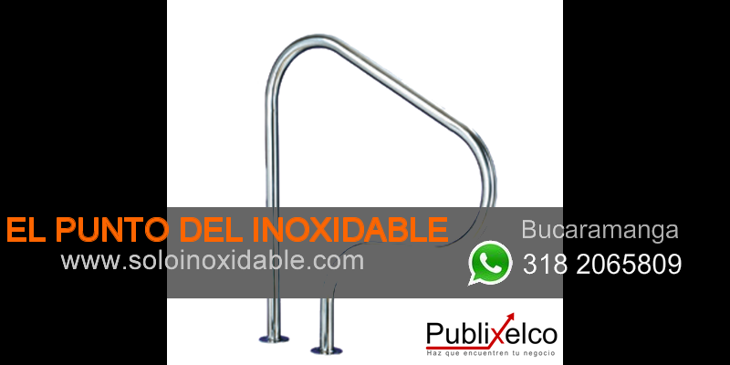 imagen pasamanos para piscina de acero inoxidable