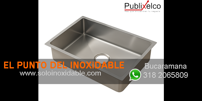 imagen de poceta para sobreponer inoxidable