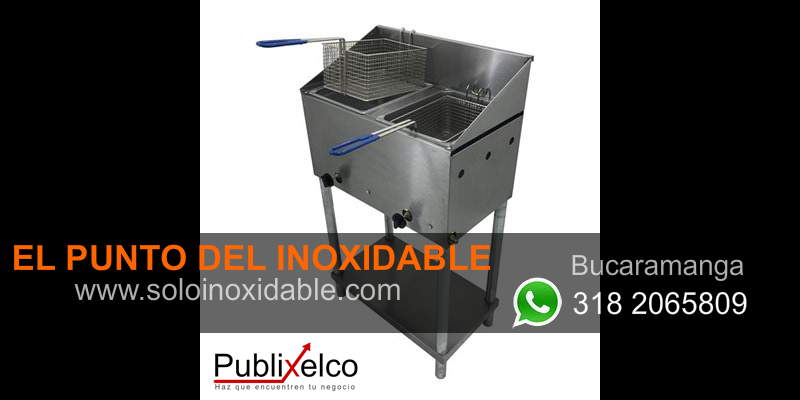 imagen de freidoras en acero inoxidable