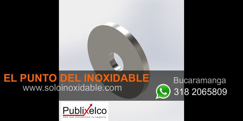 imagen de tapon perforado inoxidable cortado con laser